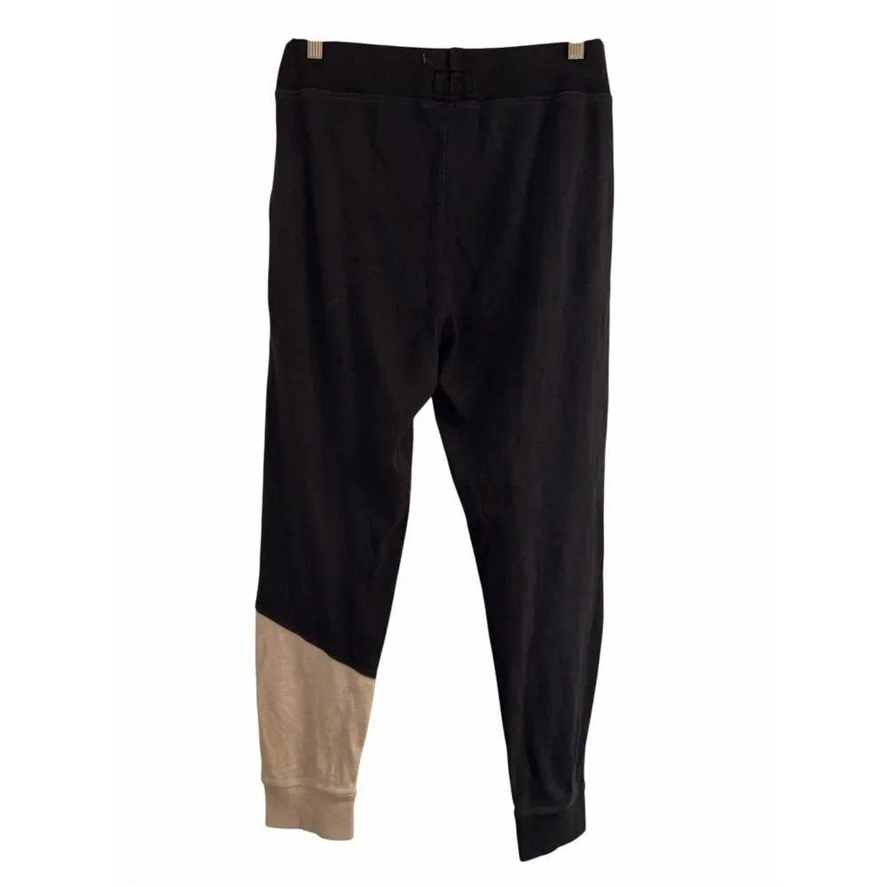 ✨Pact 100% Organic Cotton Airplane Black & Heather Colorblock Sz Large Joggers✨ - Picture 3 of 5
